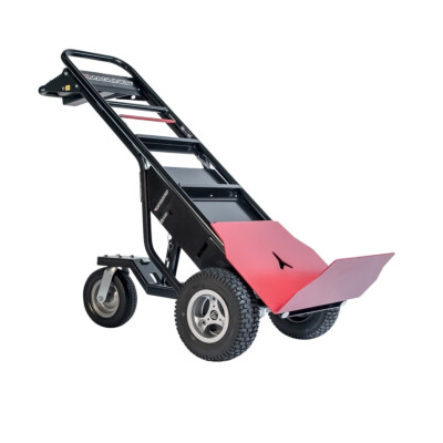 Motorized Hand Truck - Pneumatic Tires and Front Plate