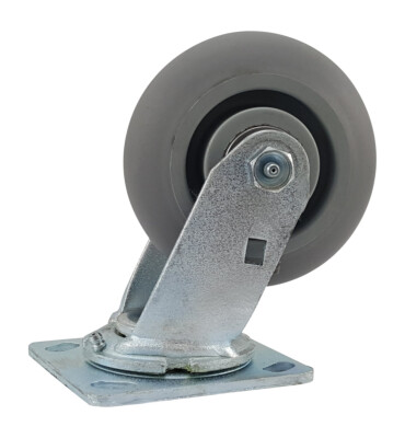 Platform truck 5 in. thermoplastic rubber swivel caster