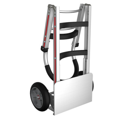 Two-Wheel Folding Hand Truck (Curved Back) Folded