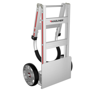 Straight-Back Folding Hand Truck with 10815 wheels, folded