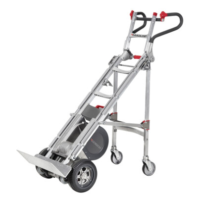 Powered Stair Climbing Hand Truck, HD Fold with 4th wheel - incline