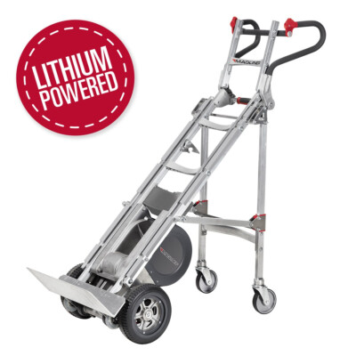 NEO Powered Stair Climbing Hand Truck, HD Fold with 4th wheel - incline